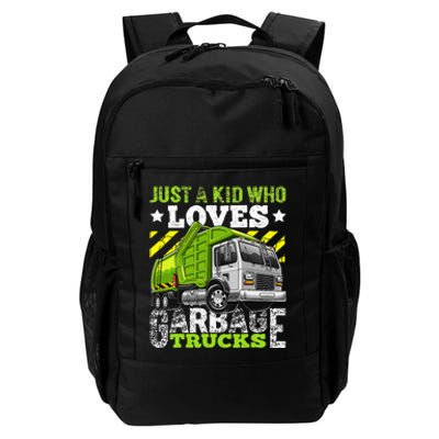 Just A Boy Who Loves Garbage Trucks Daily Commute Backpack