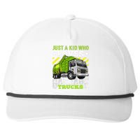 Just A Boy Who Loves Garbage Trucks Snapback Five-Panel Rope Hat