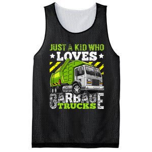 Just A Boy Who Loves Garbage Trucks Mesh Reversible Basketball Jersey Tank