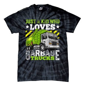 Just A Boy Who Loves Garbage Trucks Tie-Dye T-Shirt