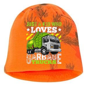 Just A Boy Who Loves Garbage Trucks Kati - Camo Knit Beanie