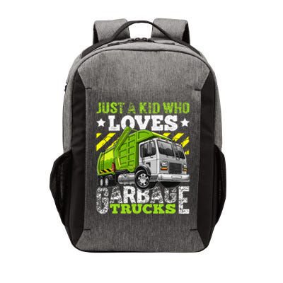 Just A Boy Who Loves Garbage Trucks Vector Backpack