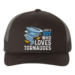 Just A Boy Who Loves Tornadoes Storm Weather Chaser Yupoong Adult 5-Panel Trucker Hat