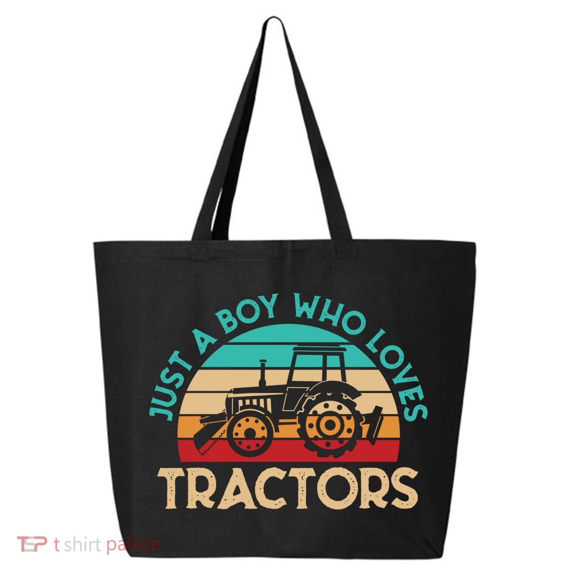 Just A Boy Who Loves Tractors Farmer Gift 25L Jumbo Tote