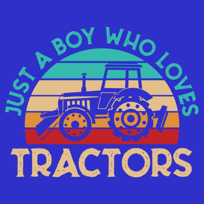 Just A Boy Who Loves Tractors Farmer Gift Premium T-Shirt