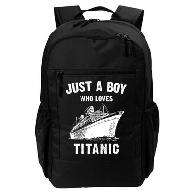Just A Boy Who Loves Titanic Backpack