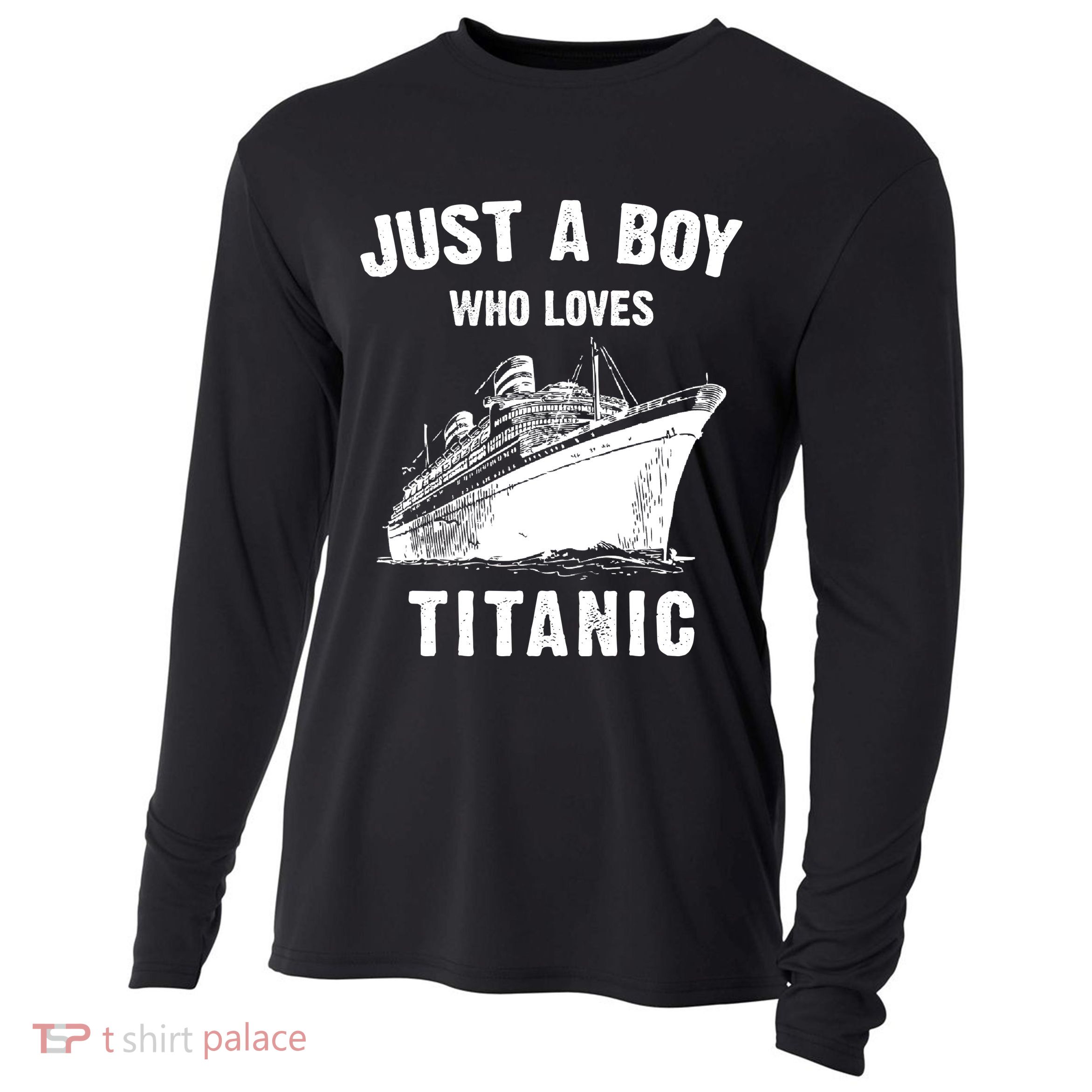 Just A Boy Who Loves Titanic Cooling Performance Long Sleeve Crew
