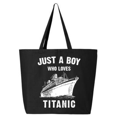 Just A Boy Who Loves Titanic 25L Jumbo Tote