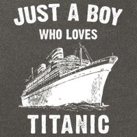 Just A Boy Who Loves Titanic Cotton Canvas Backpack