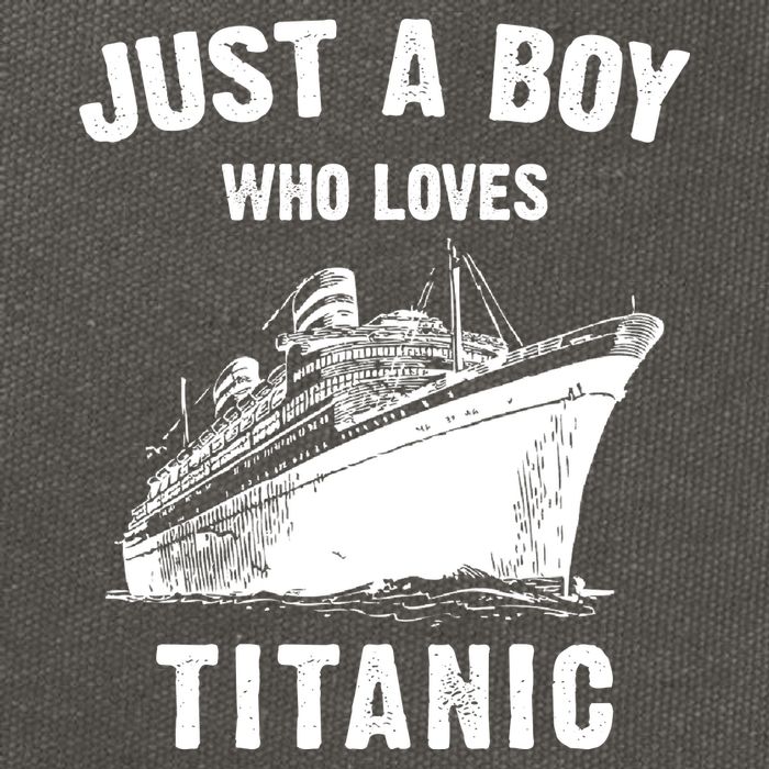 Just A Boy Who Loves Titanic Cotton Canvas Backpack