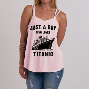 Just A Boy Who Loves Titanic Women's Strappy Tank