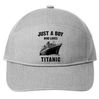 Just A Boy Who Loves Titanic 7-Panel Snapback Hat
