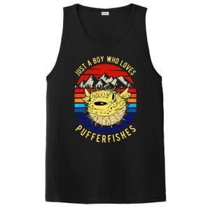 Just A Boy Who Loves Pufferfishes Puffer Fish PosiCharge Competitor Tank