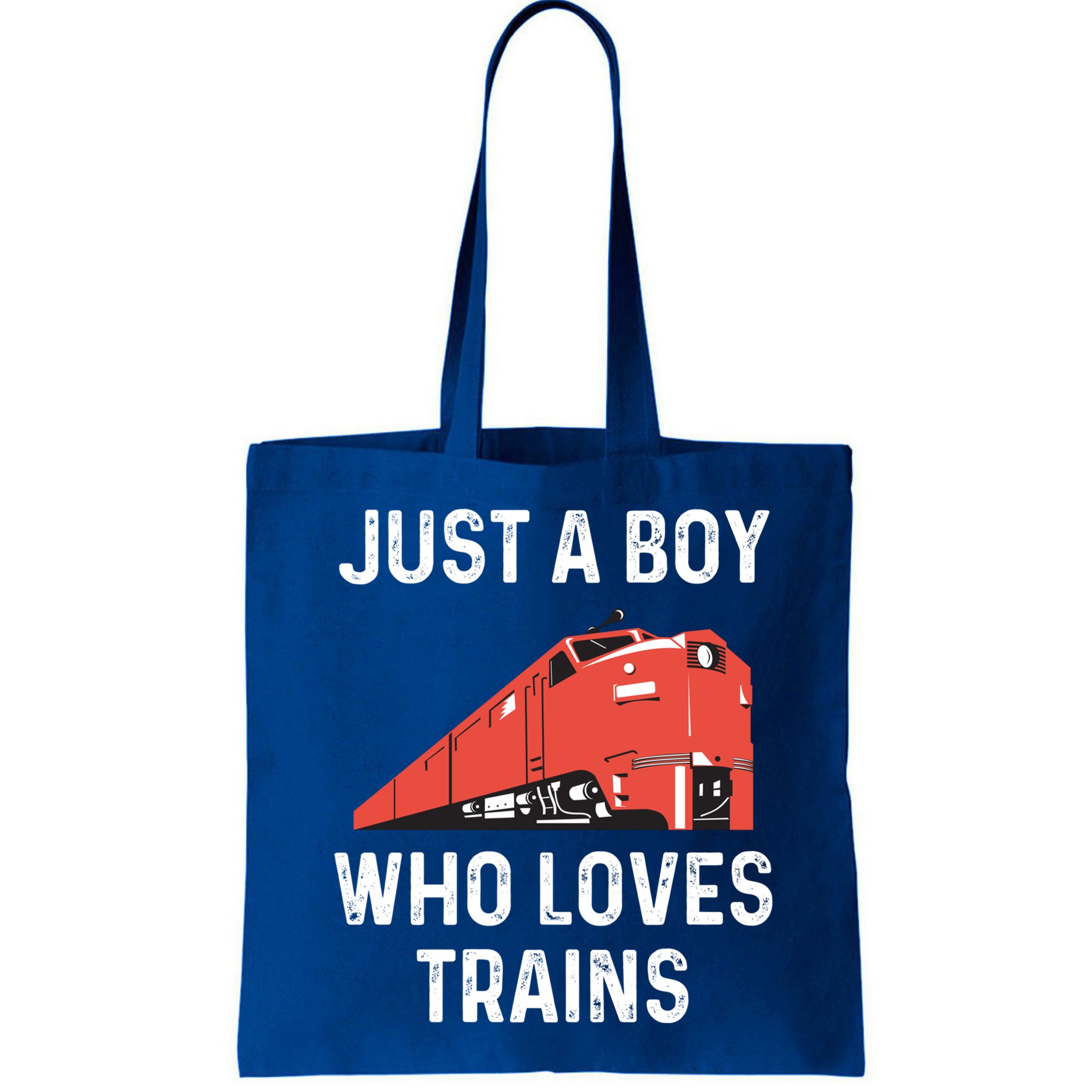 Just A Boy Who Loves Trains Great Gift Cool Boys Trainspotting Gift Bag