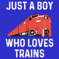 Just A Boy Who Loves Trains Great Gift Cool Boys Trainspotting Gift Baby Bodysuit