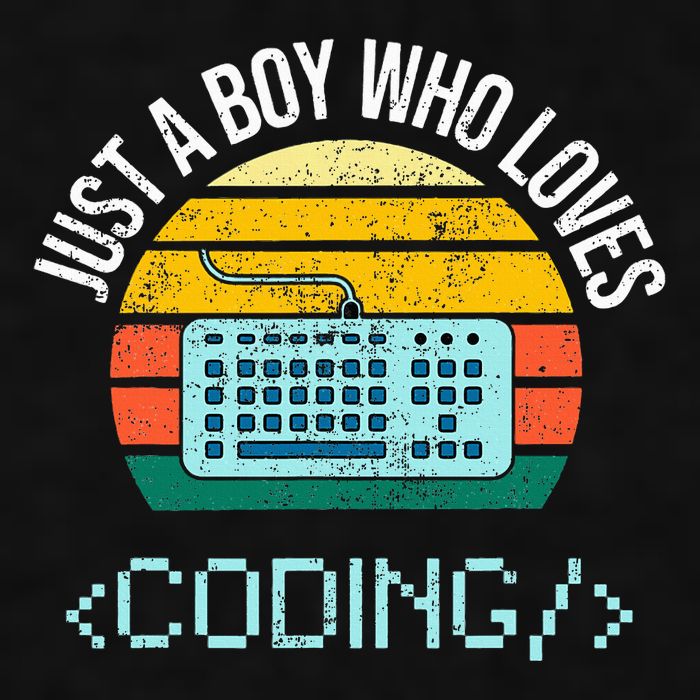 Just A Boy Who Loves Coding Computer Ladies PosiCharge Tri-Blend Wicking Tank