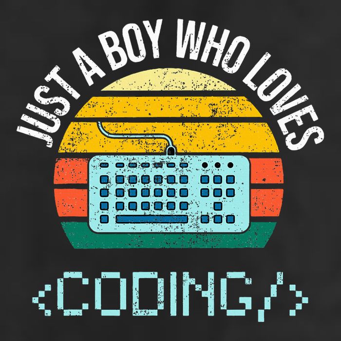 Just A Boy Who Loves Coding Computer Cool Comfort Performance Bucket Hat