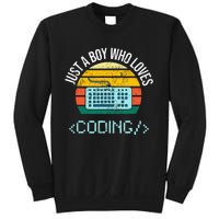 Just A Boy Who Loves Coding Computer Sweatshirt