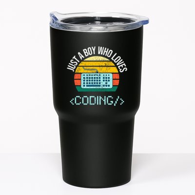 Just A Boy Who Loves Coding Computer Tumbler