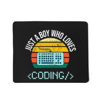 Just A Boy Who Loves Coding Computer Mousepad