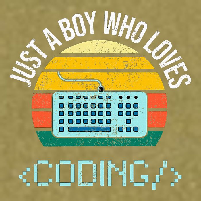 Just A Boy Who Loves Coding Computer Garment-Dyed Women's Muscle Tee