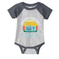 Just A Boy Who Loves Coding Computer Infant Baby Jersey Bodysuit