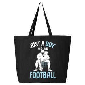 Just A Boy Who Loves Football American Football Boy 25L Jumbo Tote