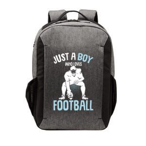 Just A Boy Who Loves Football American Football Boy Vector Backpack