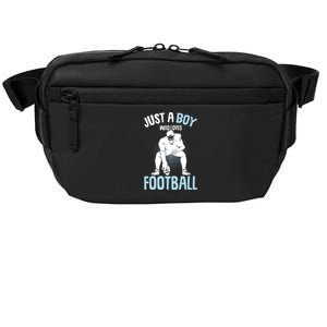 Just A Boy Who Loves Football American Football Boy Crossbody Pack