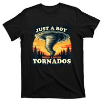 Just A Boy Who Loves Tornados Meteorology Storm Chaser T-Shirt