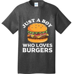 Just A Boy Who Loves Burger Cool Burger Gift Burger Boy Graphic Plus Size Shirt T-Shirt