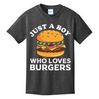 Just A Boy Who Loves Burger Cool Burger Gift Burger Boy Graphic Plus Size Shirt Kids T-Shirt