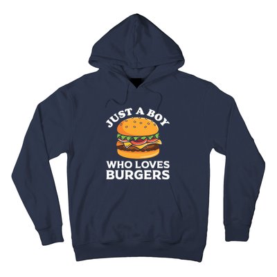 Just A Boy Who Loves Burger Cool Burger Gift Burger Boy Graphic Plus Size Shirt Hoodie