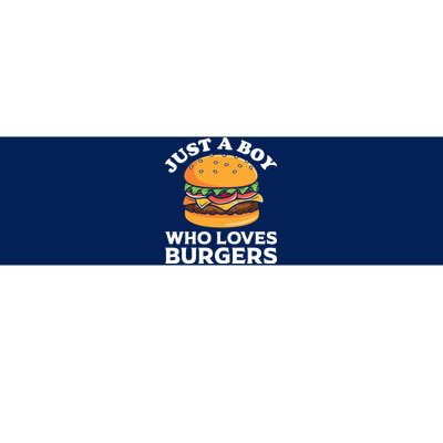 Just A Boy Who Loves Burger Cool Burger Gift Burger Boy Graphic Plus Size Shirt Bumper Sticker