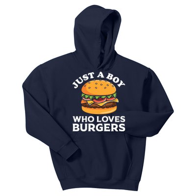 Just A Boy Who Loves Burger Cool Burger Gift Burger Boy Graphic Plus Size Shirt Kids Hoodie