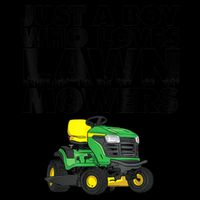 Just A Boy Who Loves Lawn Mowers Cooling Performance Crew T-Shirt