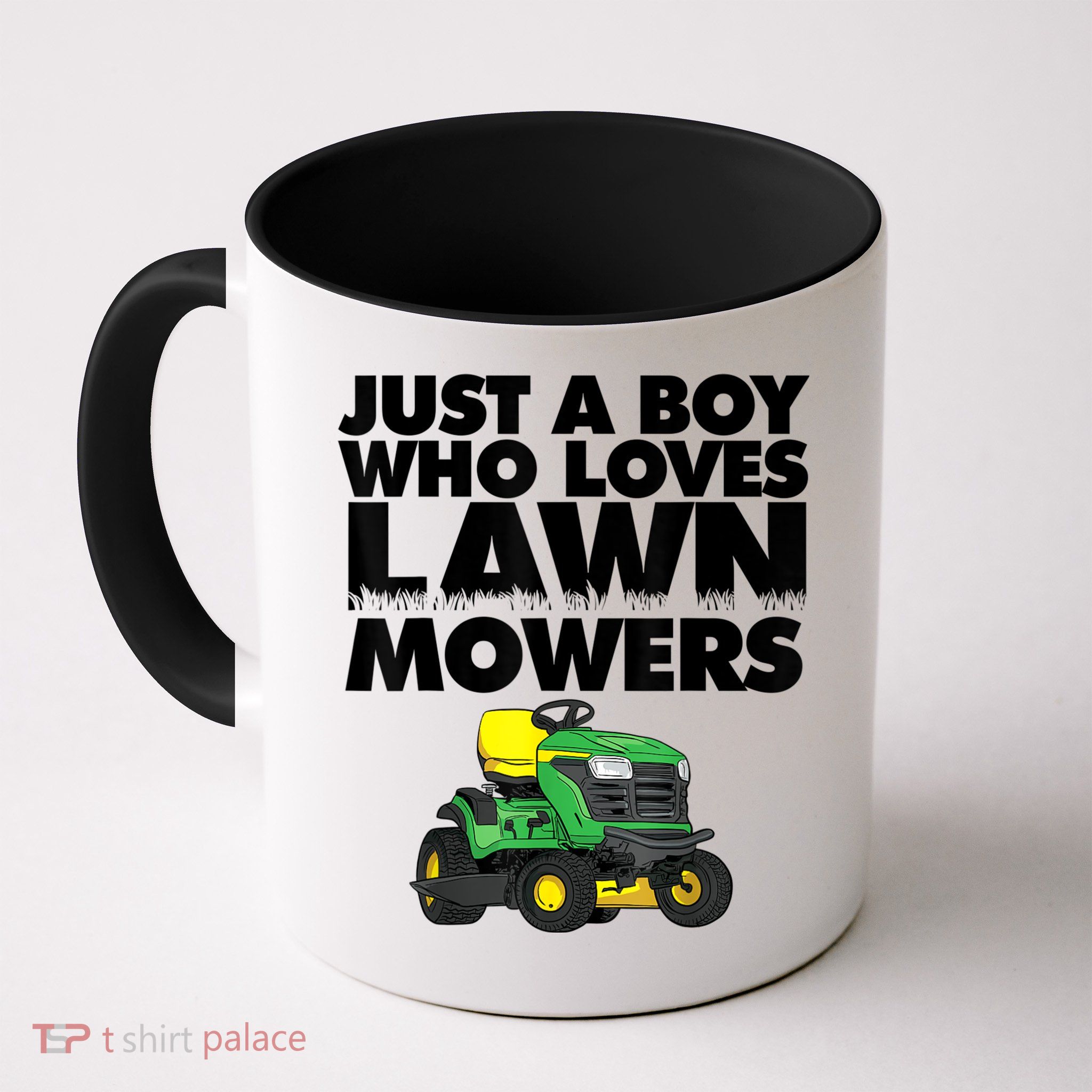 Just A Boy Who Loves Lawn Mowers Mug