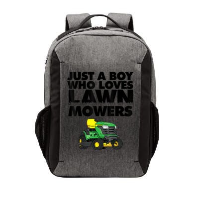 Just A Boy Who Loves Lawn Mowers Vector Backpack