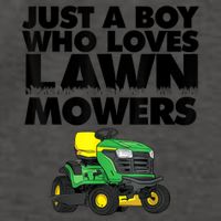 Just A Boy Who Loves Lawn Mowers Vector Backpack
