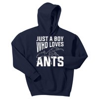 Just A Boy Who Loves Ants Kids Hoodie