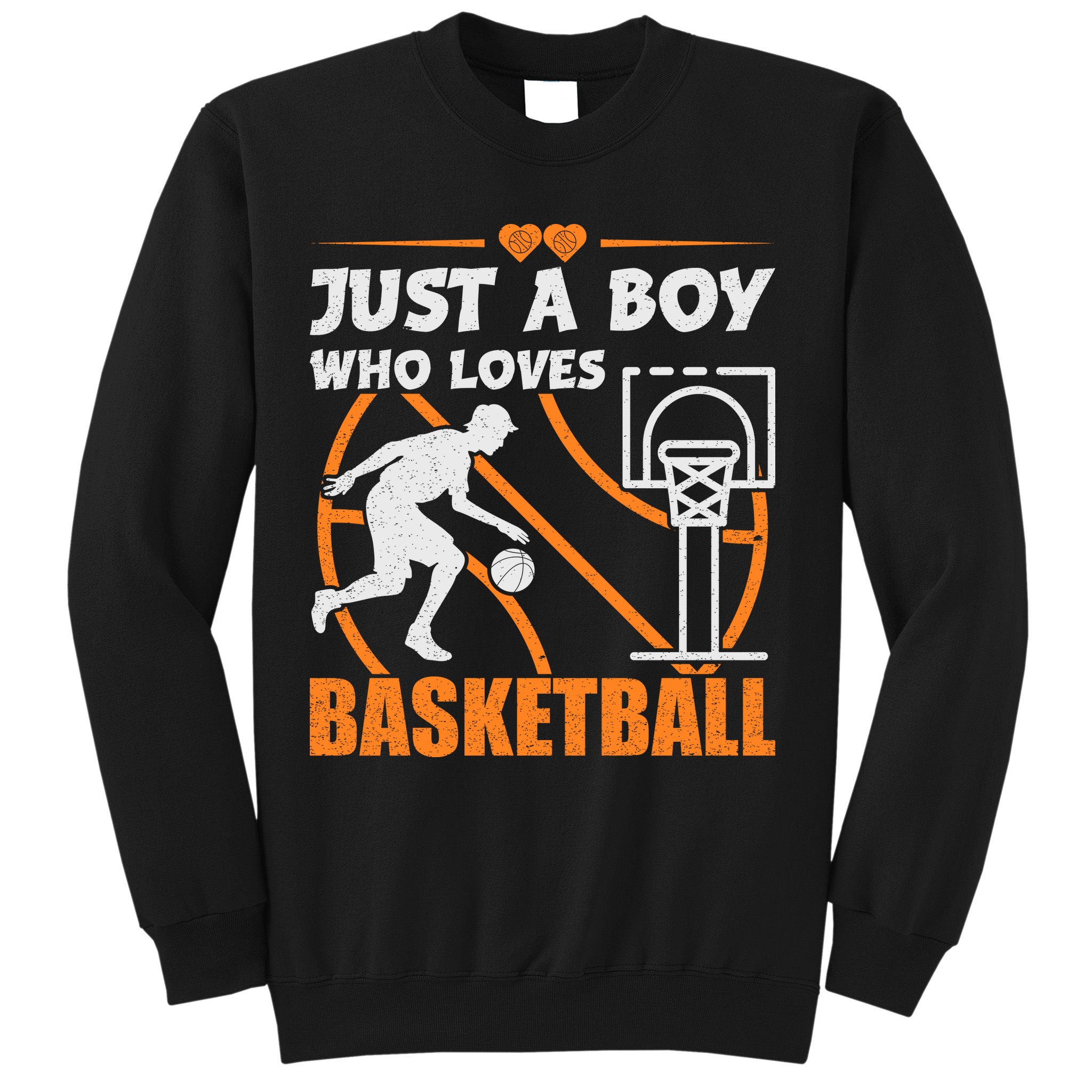 Just A Boy Who Loves Basketball For Boys Sweatshirt
