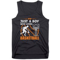 Just A Boy Who Loves Basketball For Boys Tank Top