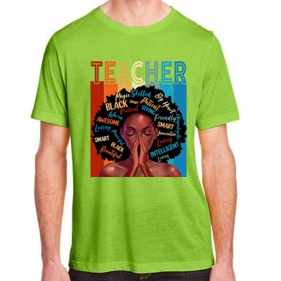 Juneteenth Afro Black History Month African American Teacher Gift Adult ChromaSoft Performance T-Shirt