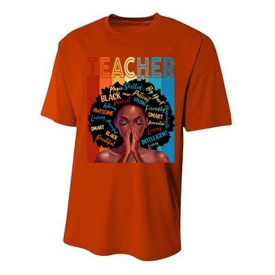 Juneteenth Afro Black History Month African American Teacher Gift Performance Sprint T-Shirt