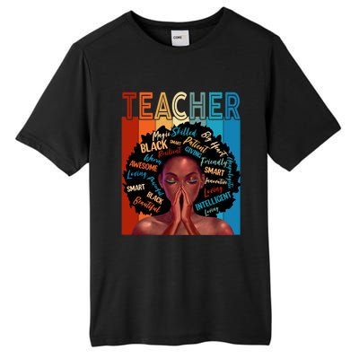 Juneteenth Afro Black History Month African American Teacher Gift Tall Fusion ChromaSoft Performance T-Shirt