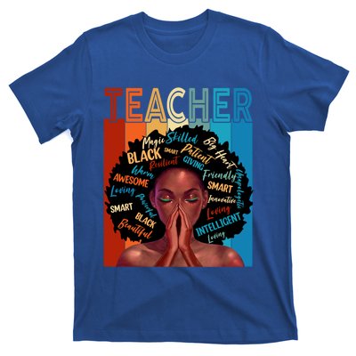 Juneteenth Afro Black History Month African American Teacher Gift T-Shirt