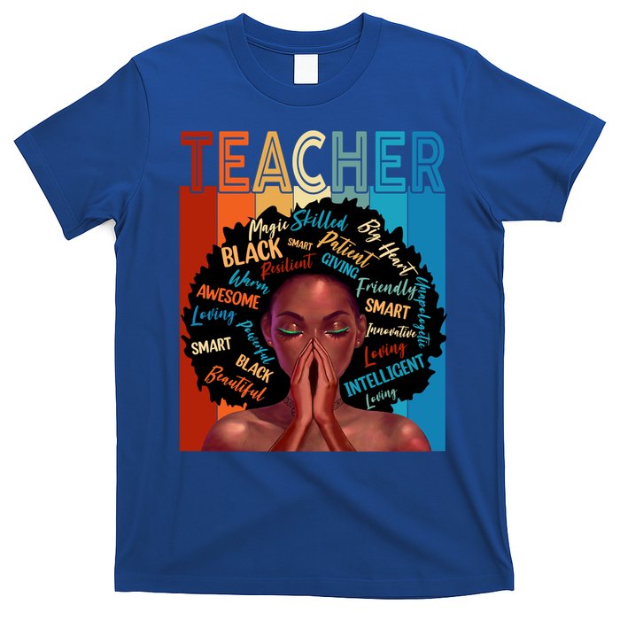 Juneteenth Afro Black History Month African American Teacher Gift T-Shirt