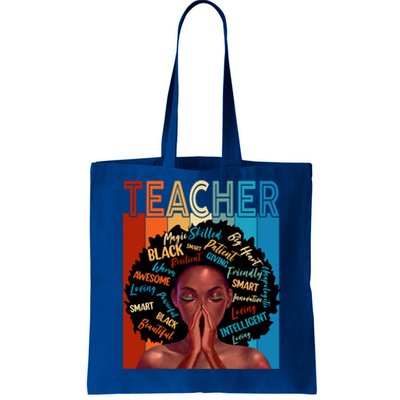 Juneteenth Afro Black History Month African American Teacher Gift Tote Bag