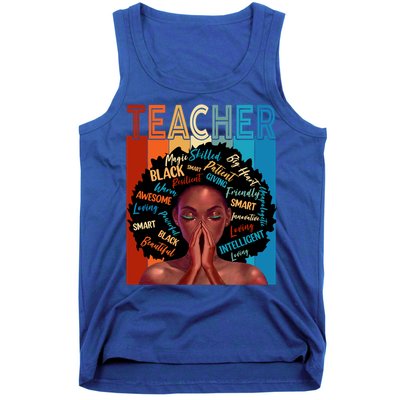 Juneteenth Afro Black History Month African American Teacher Gift Tank Top