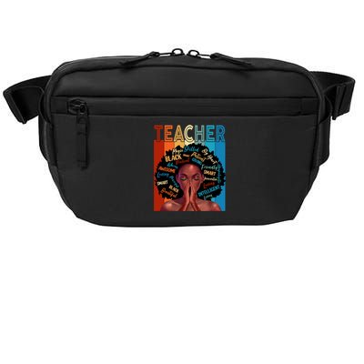 Juneteenth Afro Black History Month African American Teacher Gift Crossbody Pack